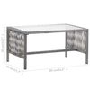 vidaXL 4 Piece Garden Lounge Set with Cushion Poly Rattan Anthracite