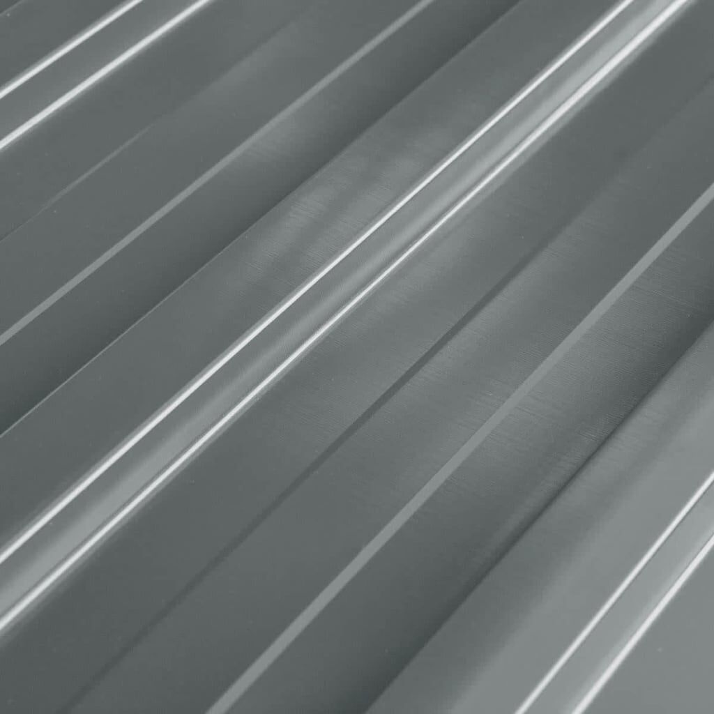 vidaXL Roof Panels 12 pcs Galvanised Steel Grey