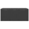 vidaXL Garden Storage Box 270L Black PP Rattan