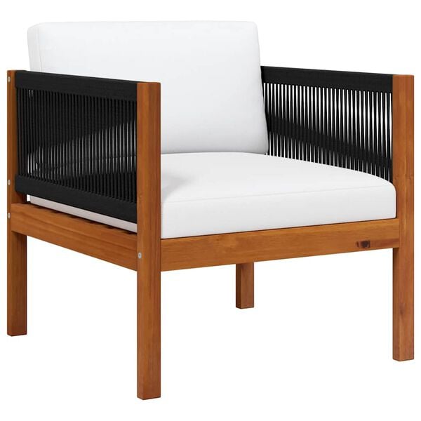 vidaXL Garden Chair with cushion Solid Acacia Wood