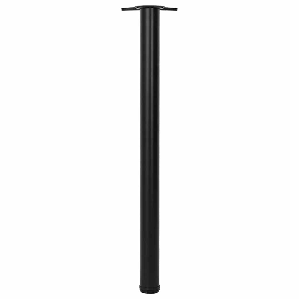 4 Height Adjustable Table Legs Black 870 mm