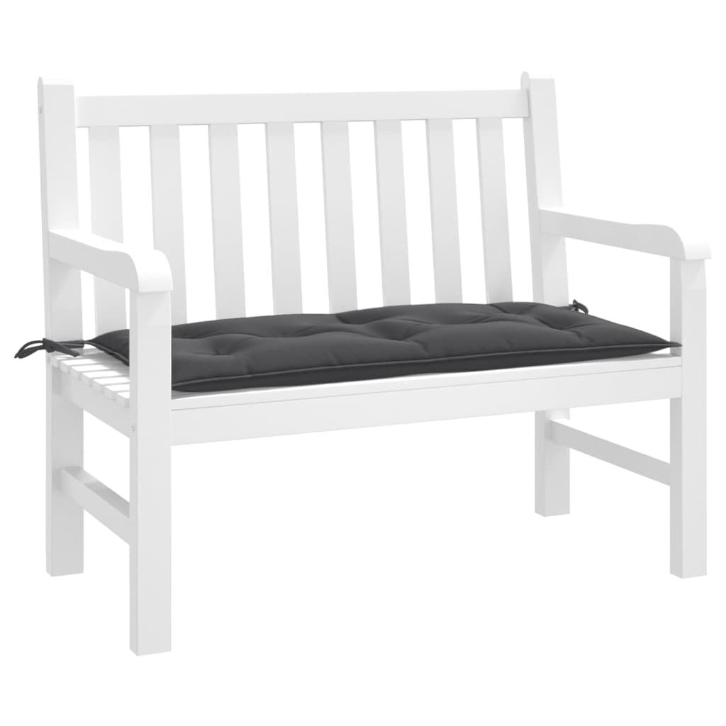 vidaXL Garden Bench Cushion Melange Anthracite 100x50x7 cm Fabric