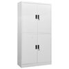 vidaXL Office Cabinet Light Grey 90x40x180 cm Steel