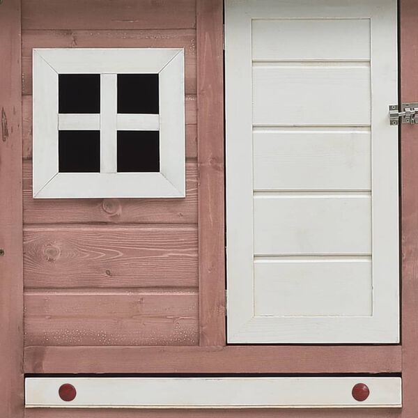 vidaXL Chicken Cage Mocha 170x81x110 cm Solid Pine & Fir Wood