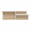 vidaXL Coffee Tables 2 pcs Sonoma Oak and White Engineered Wood