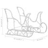 vidaXL Reindeers & Sleigh Christmas Decoration 280x28x55 cm Acrylic
