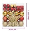 vidaXL 70 Piece Christmas Bauble Set Gold and Red