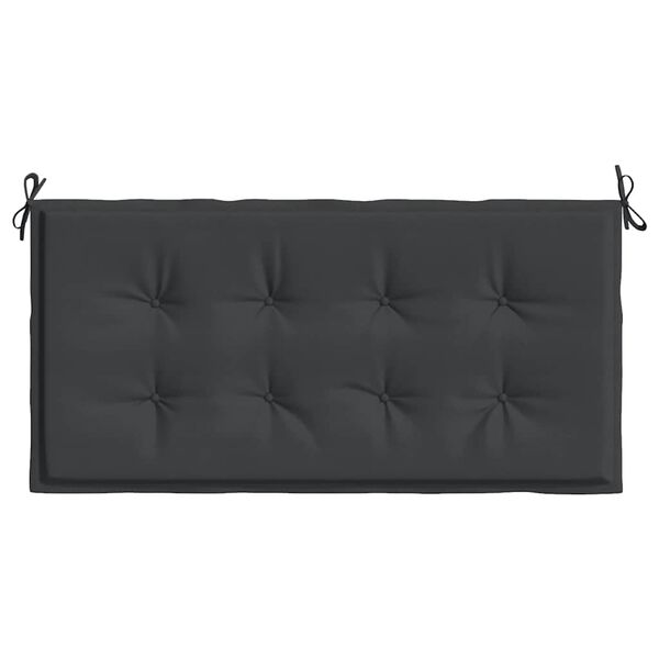 vidaXL Garden Bench Cushion Black 120x50x4 cm Oxford Fabric
