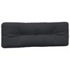 vidaXL Pallet Cushions 5 pcs Black Fabric