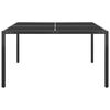 vidaXL 9 Piece Outdoor Dining Set Steel