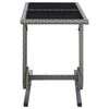 vidaXL 3 Piece Garden Dining Set Grey