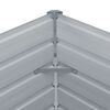 vidaXL Raised Garden Bed 100x100x45 cm Galvanised Steel Brown