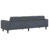 vidaXL Sofa Set Dark grey Velvet