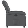 vidaXL Recliner Chair Grey Faux Leather