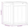 vidaXL Garden Storage Box 90L Grey PP Wood Look