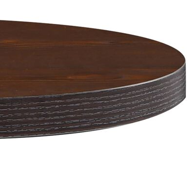 vidaXL Bistro Table Dark Brown 50 cm MDF