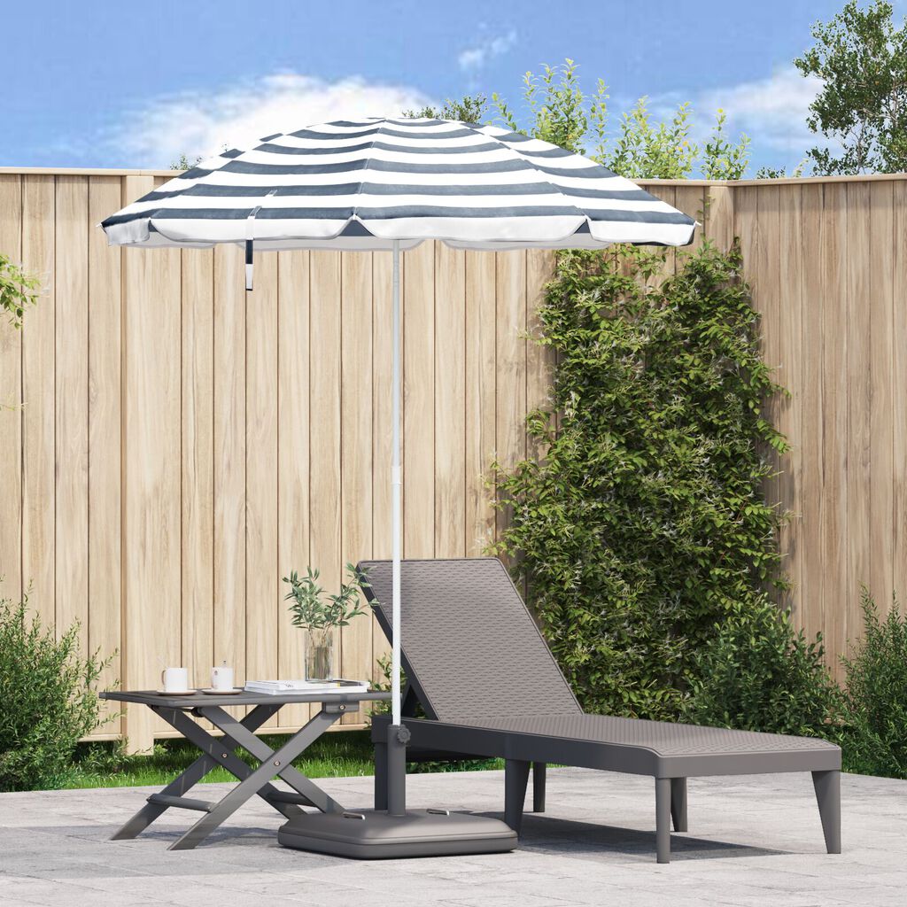 vidaXL Beach Parasol Blue 240 cm