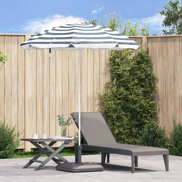vidaXL Beach Parasol Blue 240 cm
