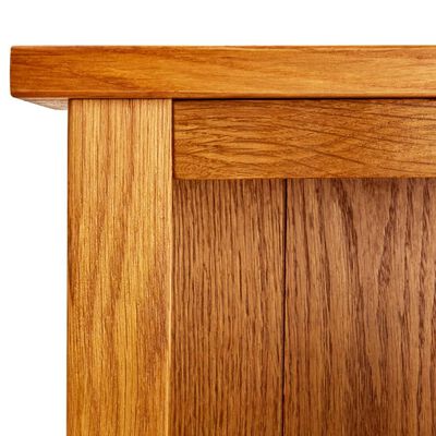 vidaXL 7-Tier Bookcase 60x22x200 cm Solid Oak Wood