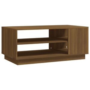 vidaXL Coffee Table Brown Oak 102x55x43 cm Engineered Wood