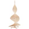 vidaXL Christmas Trees with Stand Natural 210 cm Solid pine wood