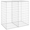 vidaXL Gabion Wall with Covers Galvanised Steel 100x60x100 cm