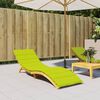 vidaXL Sun Lounger Cushion Bright Green 200x60x3cm Oxford Fabric