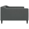 vidaXL Day Bed without Mattress Dark Grey 100x190 cm Fabric