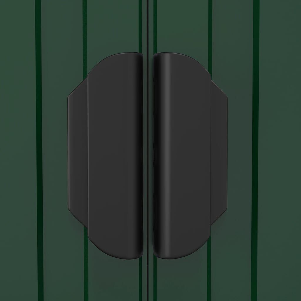 vidaXL Garden Shed Green 192x108x223 cm Galvanised Steel
