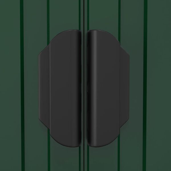vidaXL Garden Shed Green 192x108x223 cm Galvanised Steel