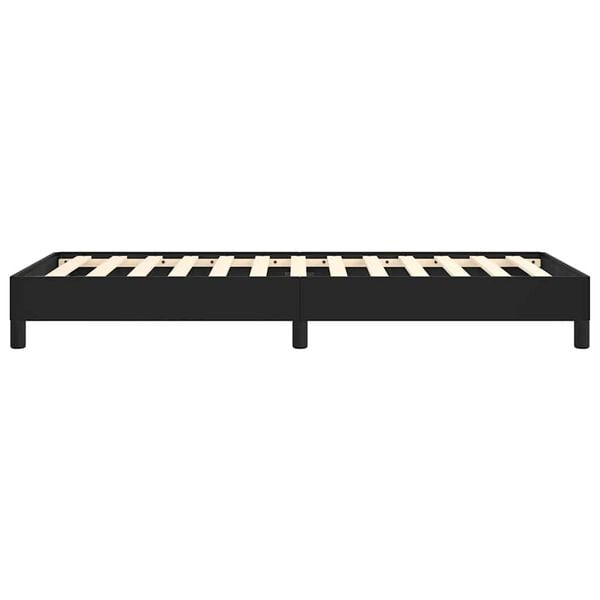 vidaXL Bed Frame without Mattress Black 100x203 cm Twin XL Faux Leather