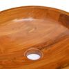 vidaXL Basin Solid Teak Wood &Phi;40x10 cm