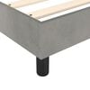vidaXL Box Spring Bed Frame Light Grey King Velvet (US Only)