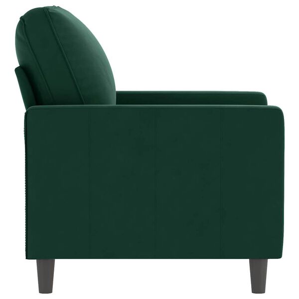 vidaXL Sofa Chair Dark Green 60 cm Velvet