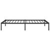 vidaXL Metal Bed Frame without Mattress Black 100x190cm
