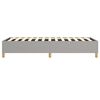 vidaXL Bed Frame without Mattress Light Grey 100x203 cm Fabric