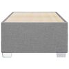 vidaXL Bed Frame without Mattress Light Grey Twin Fabric