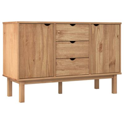 vidaXL Sideboard OTTA 113.5x43x73 cm Solid Wood Pine