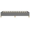 vidaXL Bed Frame without Mattress Dark Grey 100x190 cm Twin Fabric