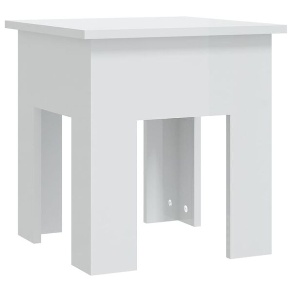 vidaXL Coffee Table High Gloss White 40x40x42 cm Engineered Wood