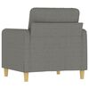 vidaXL Sofa Chair Dark Grey 60 cm Fabric