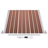 vidaXL Garden Fence WPC 180x186 cm Brown