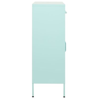 vidaXL Storage Cabinet Mint 80x35x101.5 cm Steel