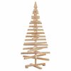 vidaXL Christmas Trees with Stand Natural 120 cm Solid pine wood