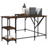 vidaXL Desk Brown Oak 139x139x75 cm Engineered Wood
