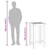 vidaXL Garden Bar Table 60x60x105 cm Solid Wood Acacia
