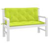 vidaXL Garden Bench Cushions 2pcs Bright Green 120x50x7cm Oxford Fabric