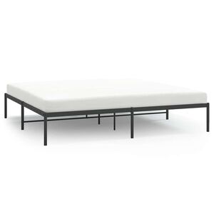 vidaXL Metal Bed Frame without Mattress Black 193x203cm