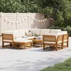 vidaXL 10 Piece Garden Lounge Set with Cushions Solid Wood Acacia