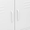 vidaXL Storage Cabinet White 80x35x101.5 cm Steel